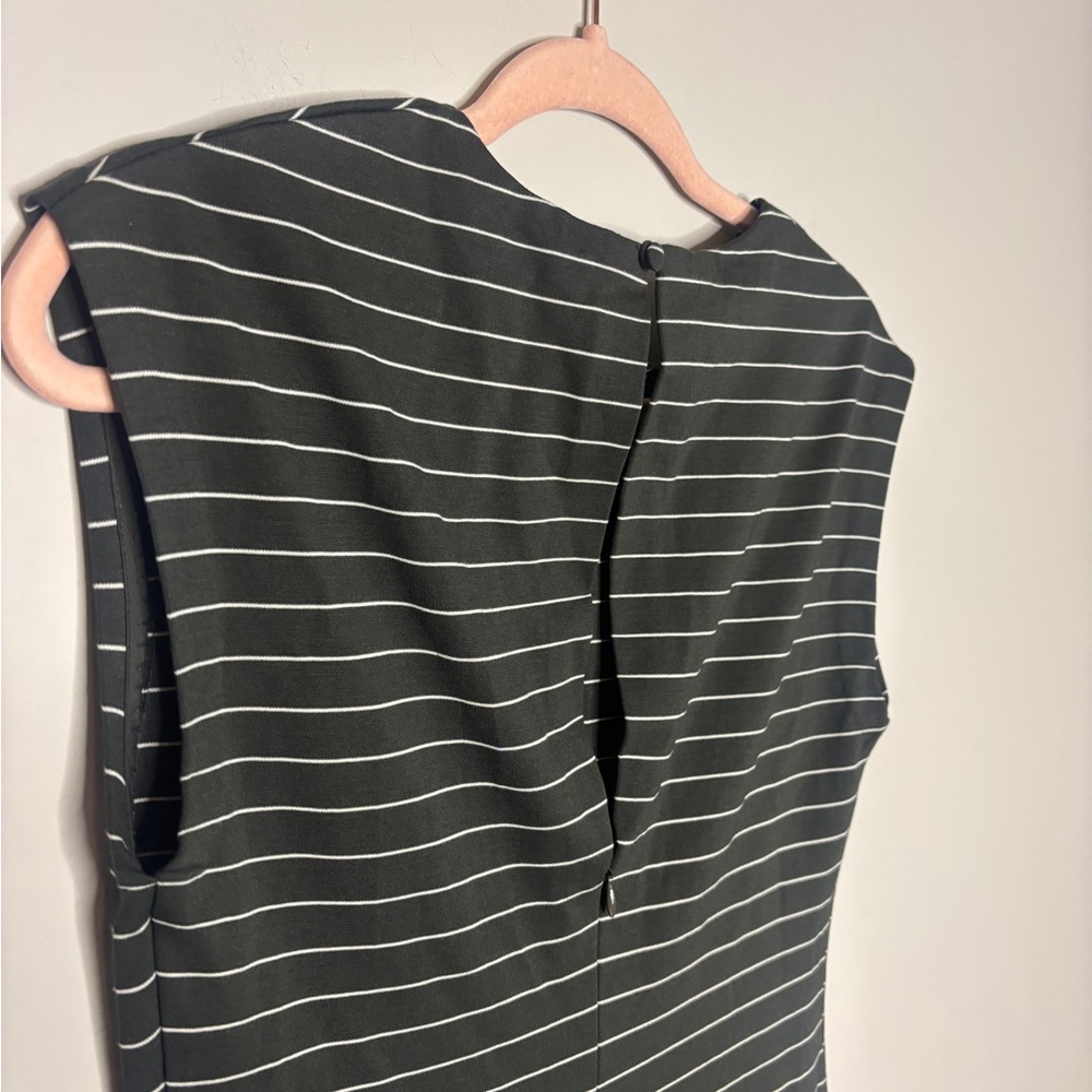 Club Monaco Ponte Knit Green White Striped Maxi Dress Like New Size 6 Women’s - Picture 5 of 6